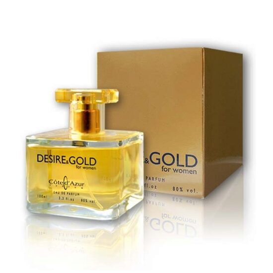 Tester Apa de Parfum Cote d'Azur Desire & Gold, Femei, 100 ml
