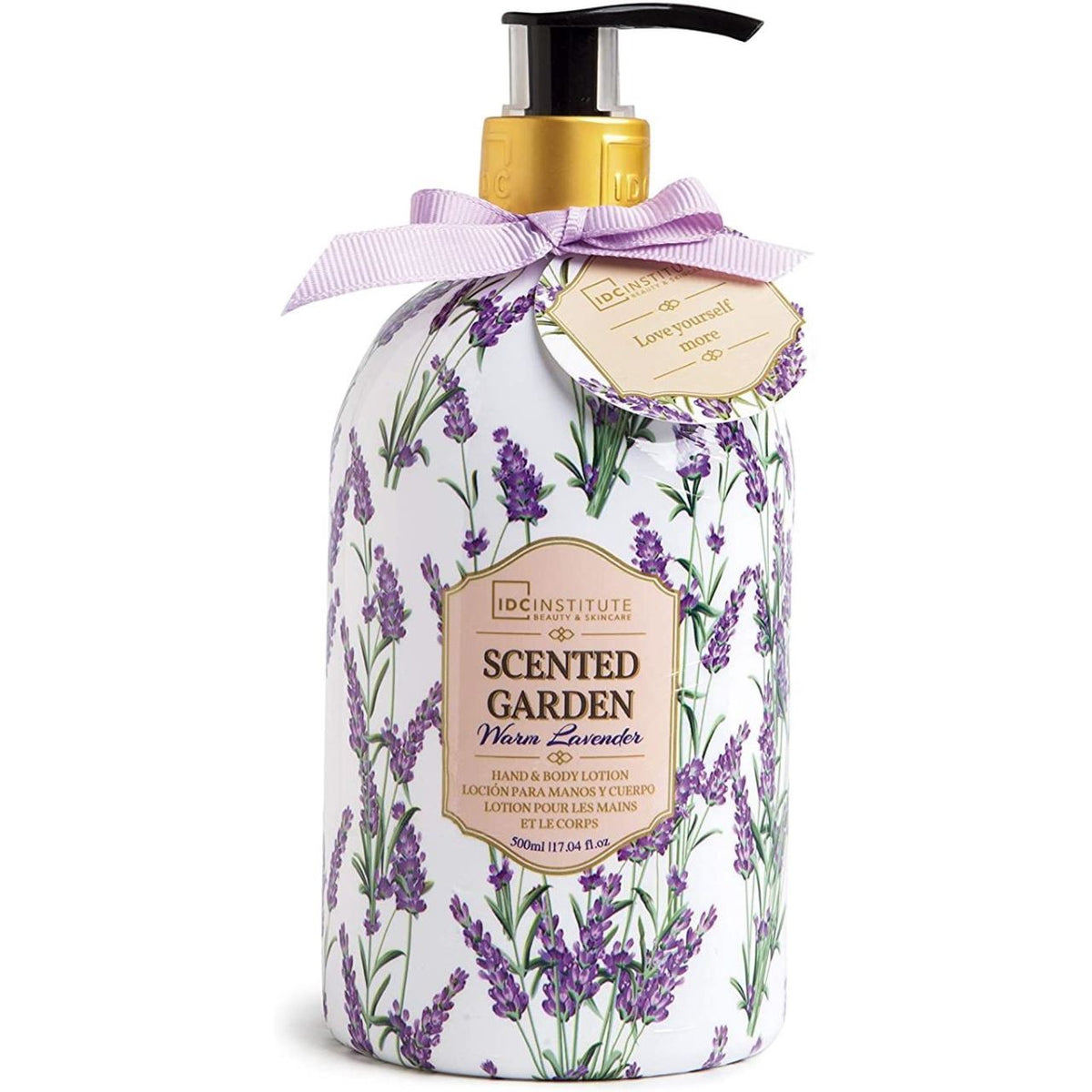 Lotiune de maini si corp Scented Garden Warm Lavander IDC Institute 40192, 500 ml