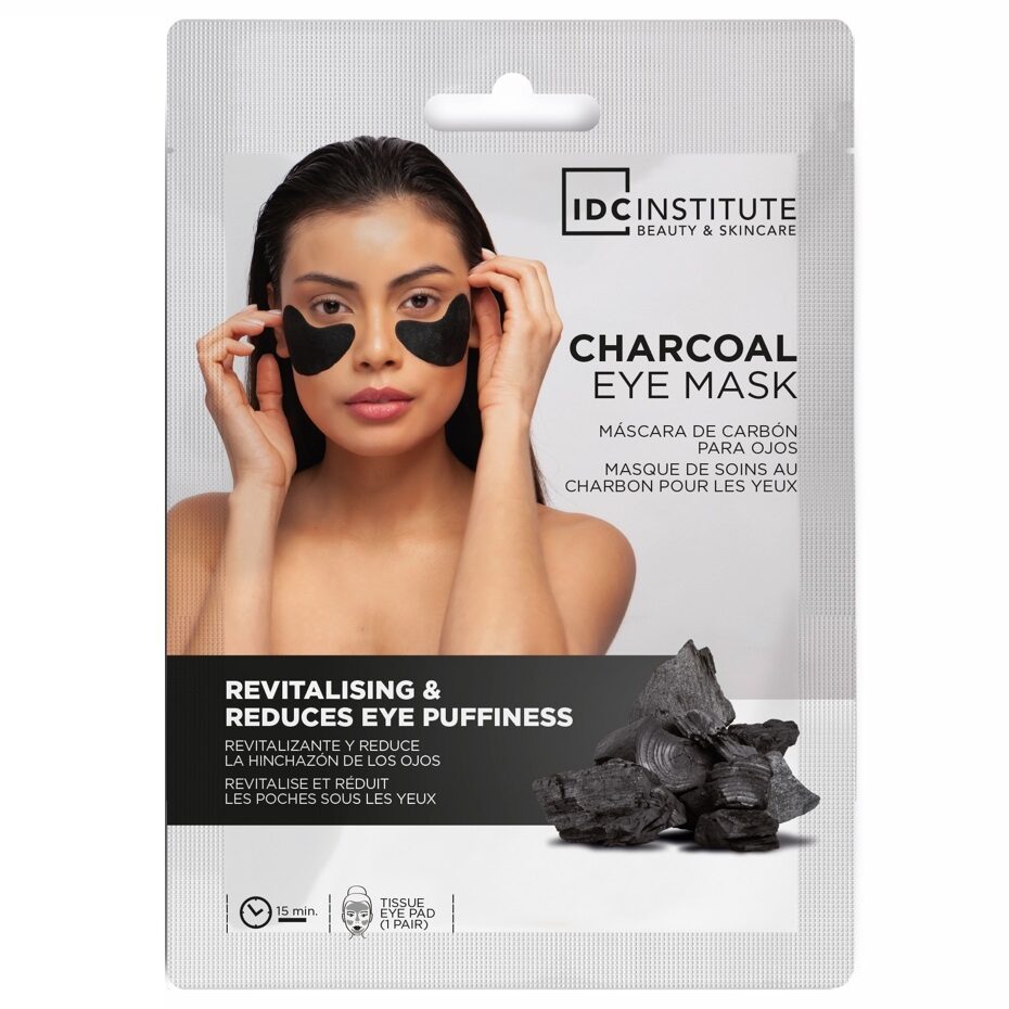 Set 2 masti pentru ochi cu carbune activ si acid hialuronic IDC Institute 3425, 8 g