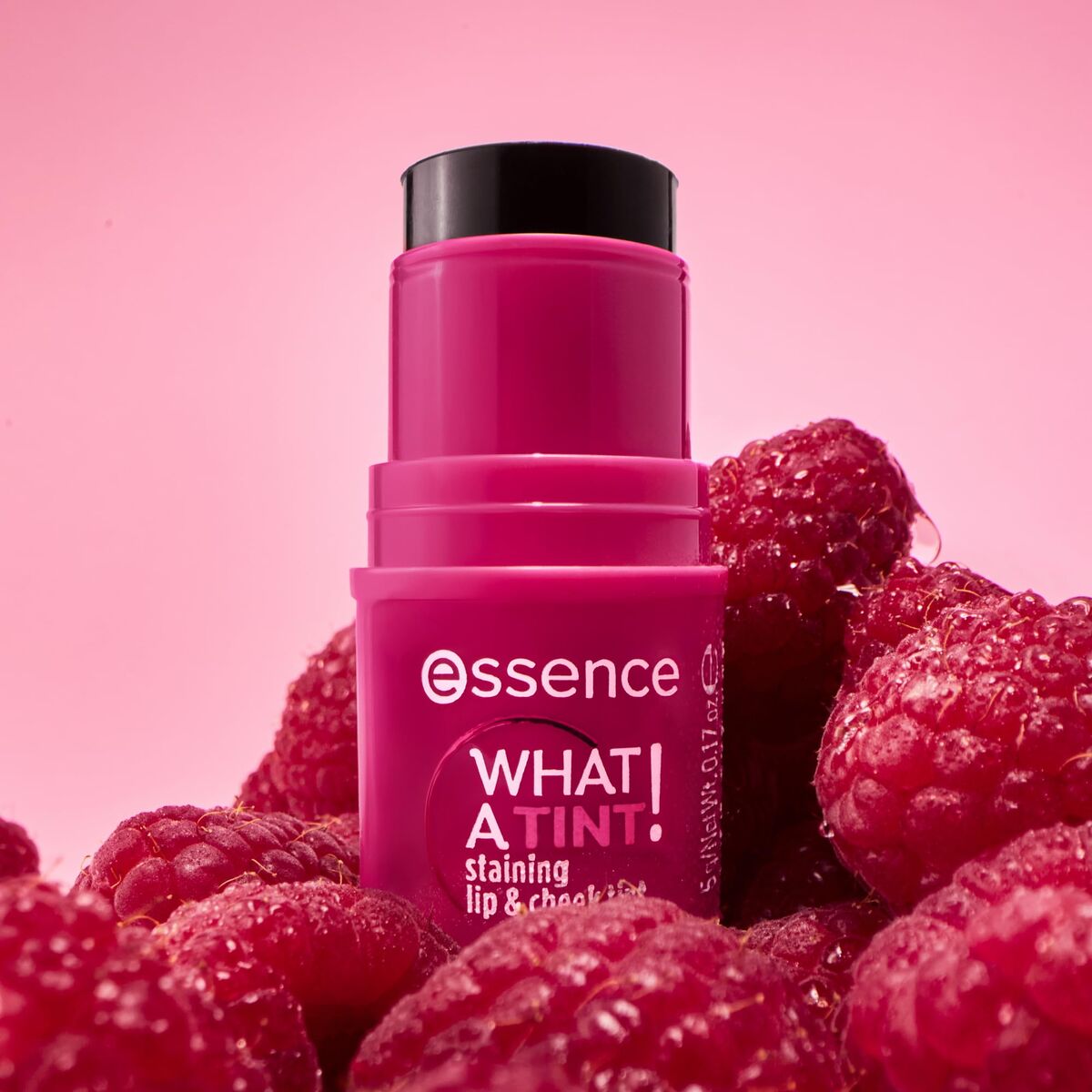 Essence, What a Tint!, Lip & Cheek Balm 2-In-1, 10, Raspberry Vibes, 5 ml