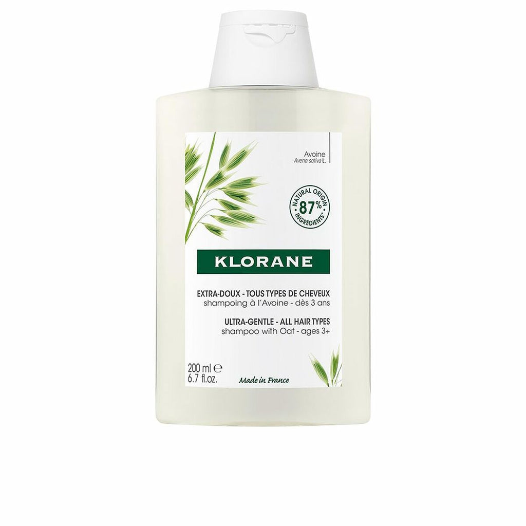 Klorane, Oat Milk, Hair Shampoo, Gentle Cleansing, 200 ml