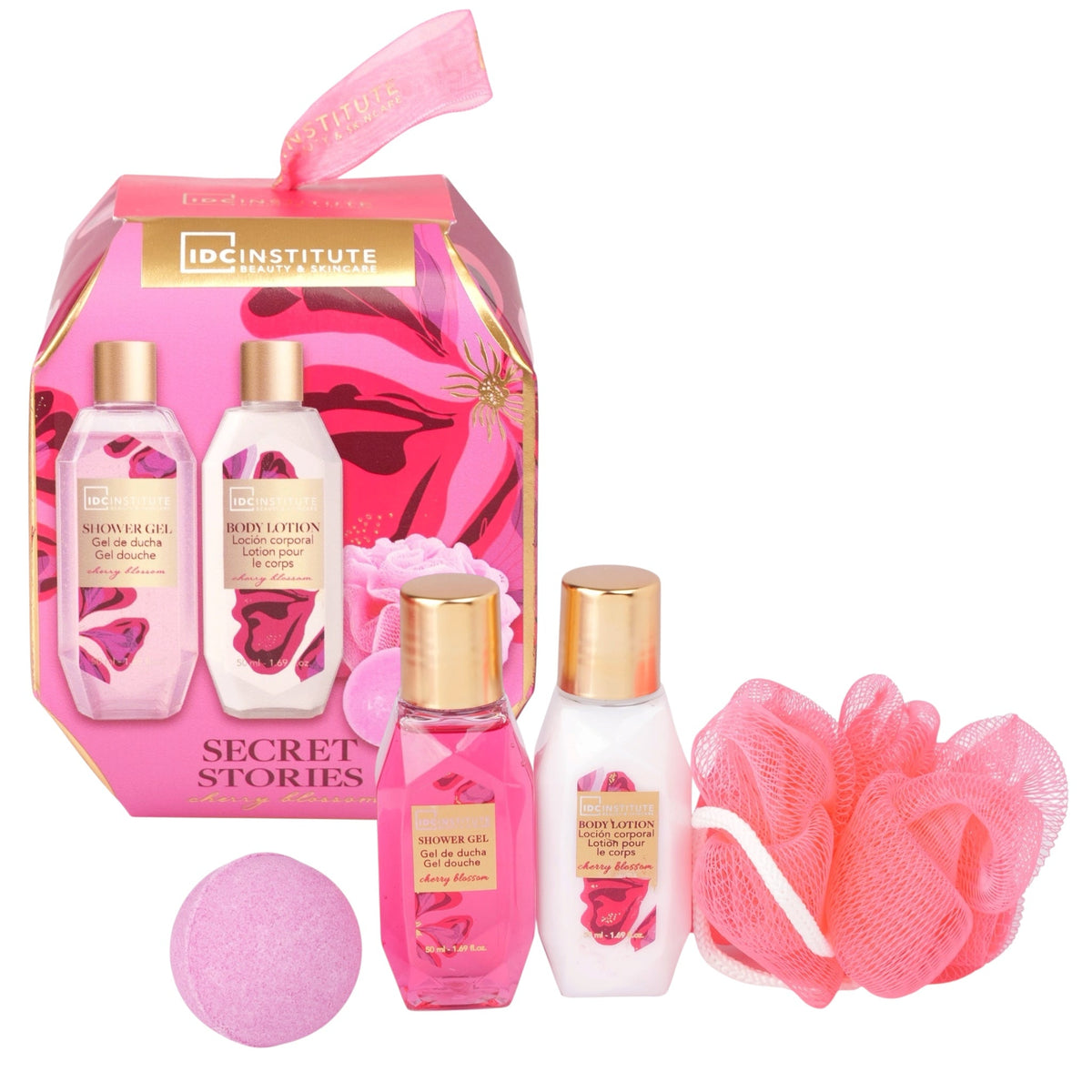 Set de ingrijire si baie Secret Stories Blooming Gift Ornament, IDC Institute, 99289