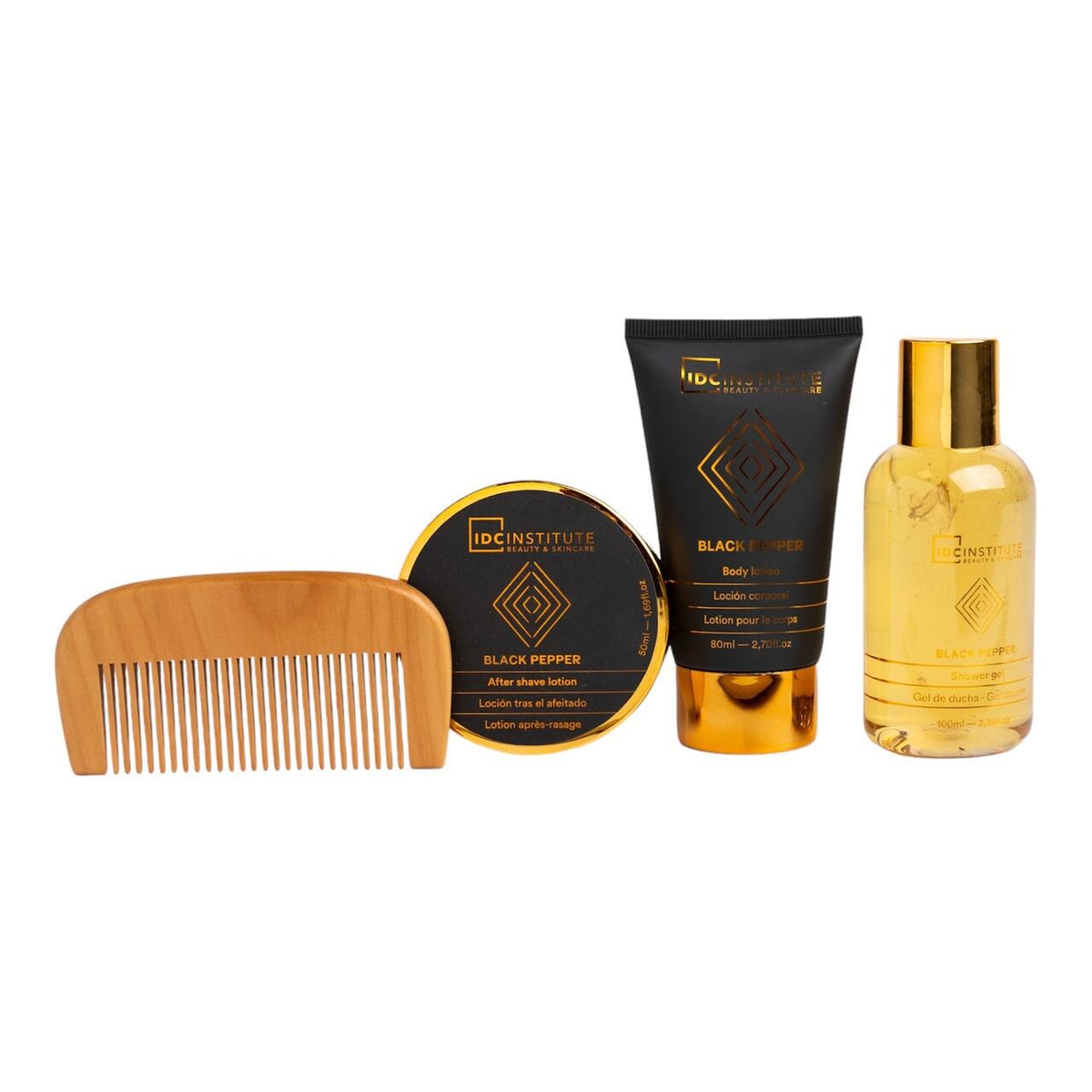 Set 4 produse de ingrijire Men's Luxury, IDC Institute 91033, 230 ml