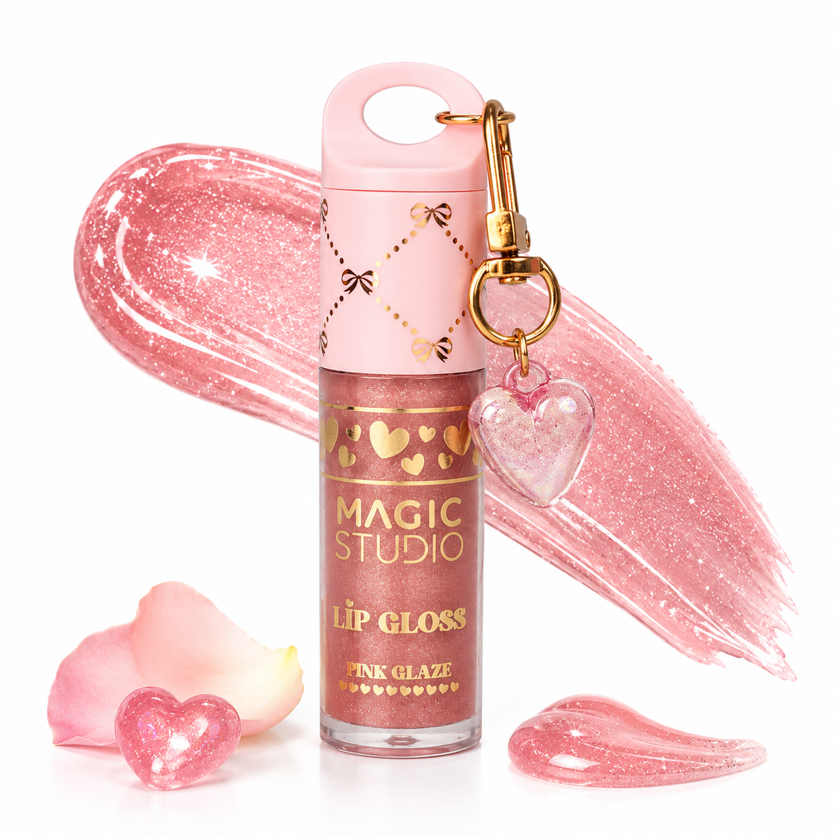 Luciu de buze Juicy Pink Glaze, Coquette Charm ,Magic Studio, 90471, 5 ml
