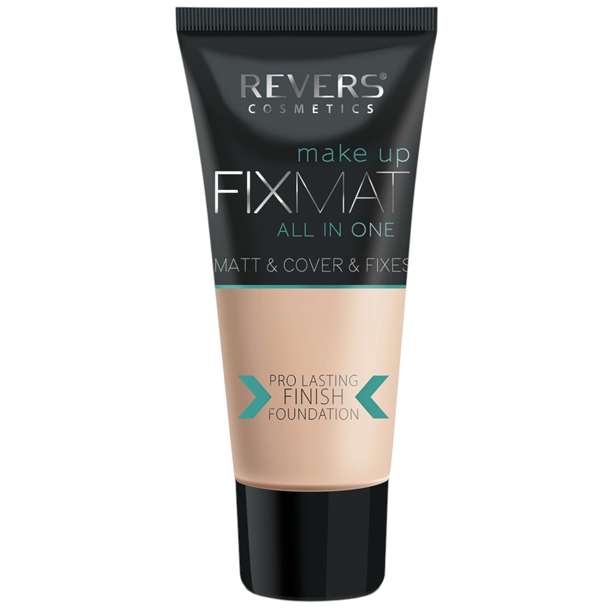 Fond de ten + baza de machiaj, Fix Matt All In One, nr 33 Classic Tan, 30 ml, Revers