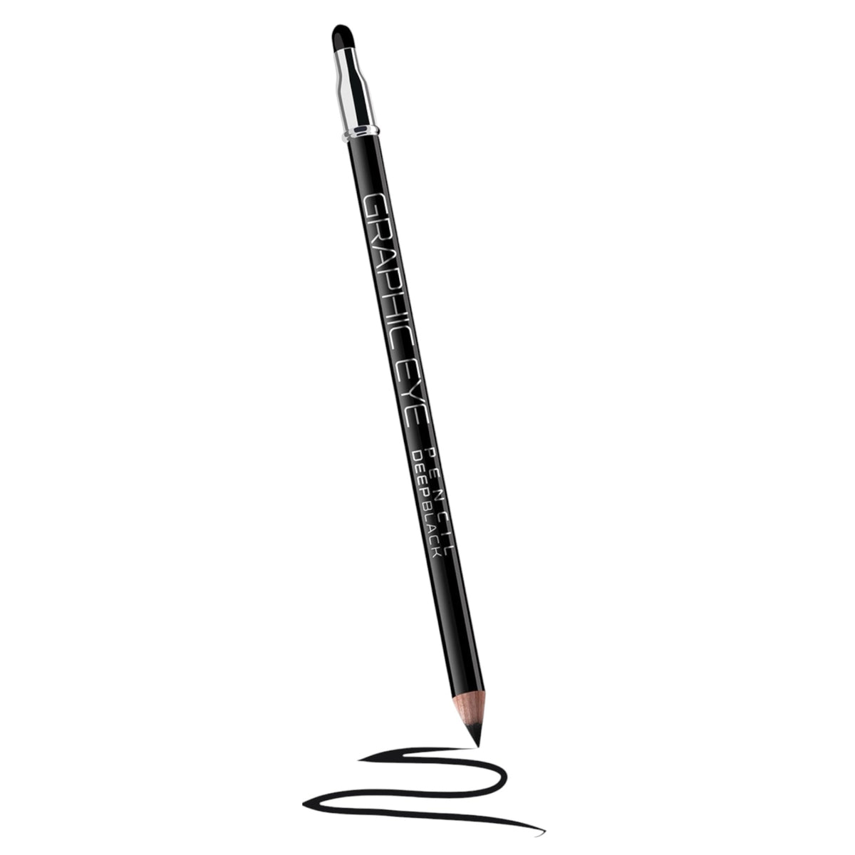 Creion dermatograf cu buretel, Graphic Eye, negru
