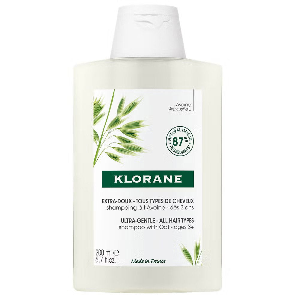 Klorane, Oat Milk, Hair Shampoo, Gentle Cleansing, 200 ml