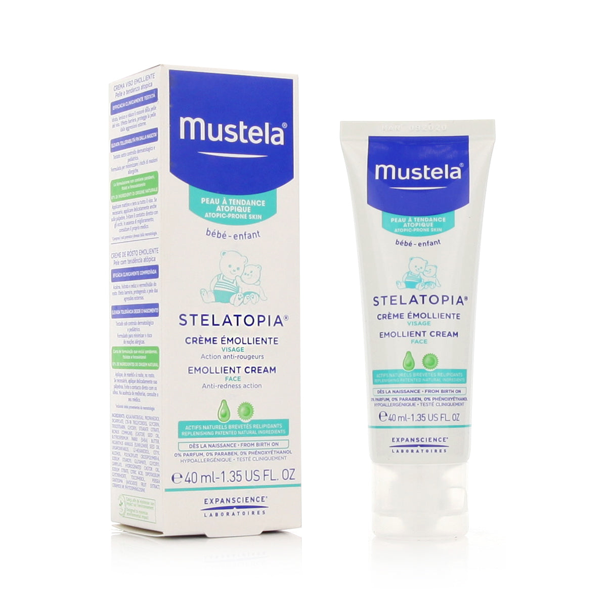 Mustela, Stelatopia, Sunflower, Emollient, Cream, For Face, 40 ml