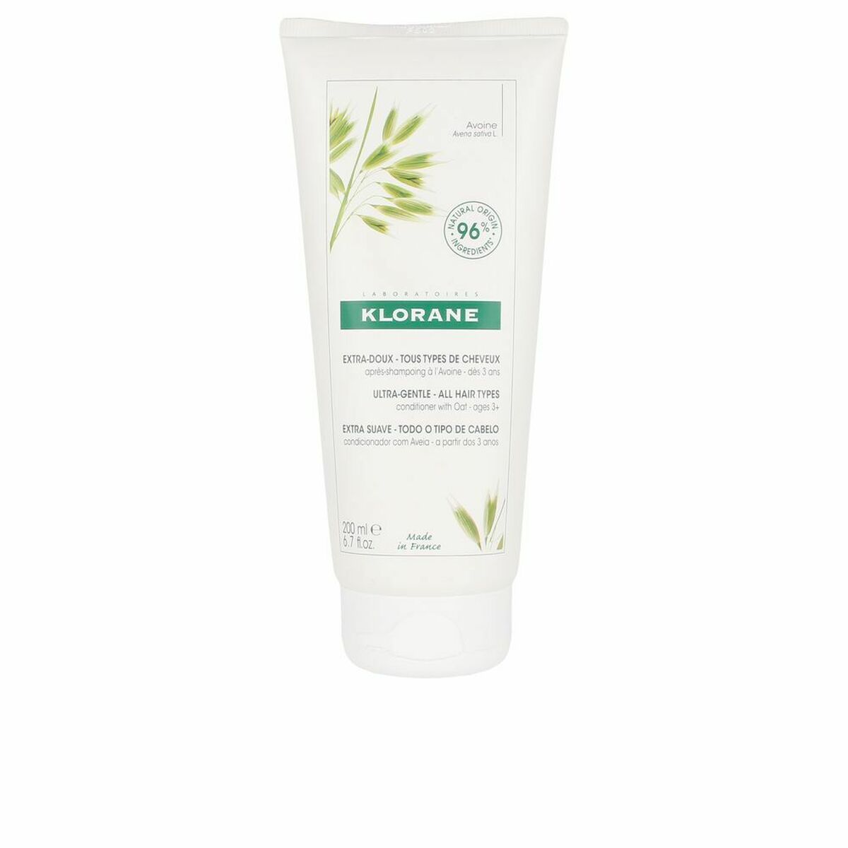 Klorane, Oat Milk, Oat, Hair Conditioner, Softens, 200 ml