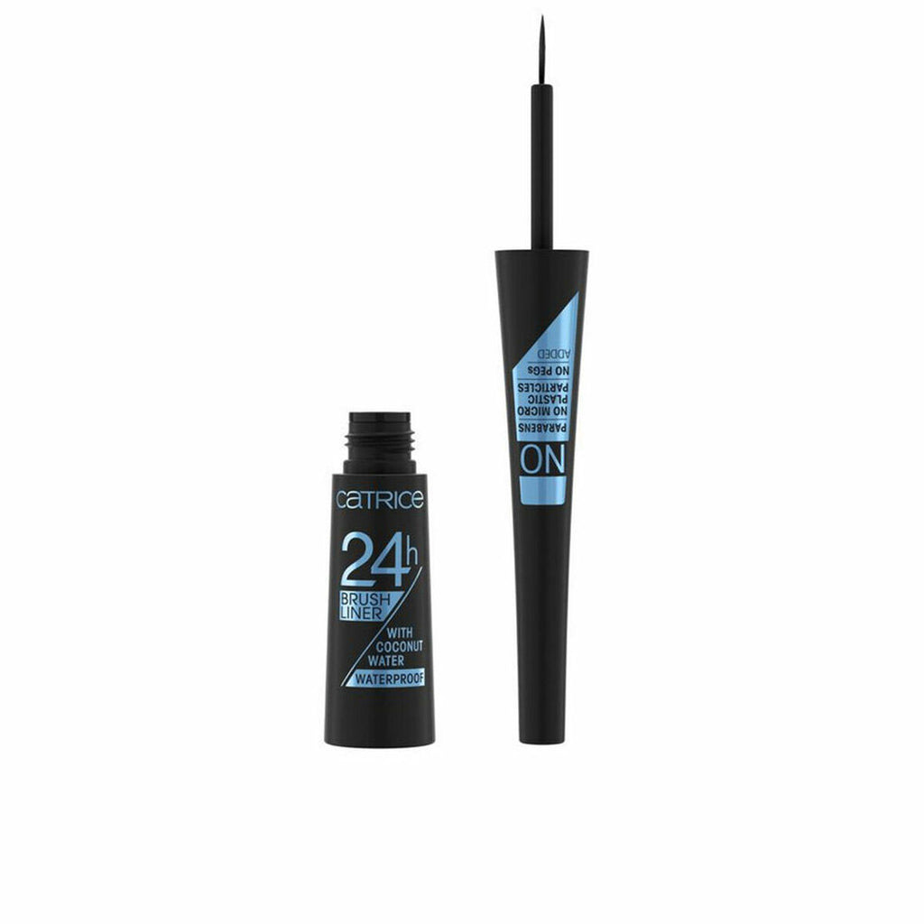 Catrice, 24h Brush Liner, Waterproof, Brush, Matte, Liquid Eyeliner, 010, Ultra Black, 3 ml