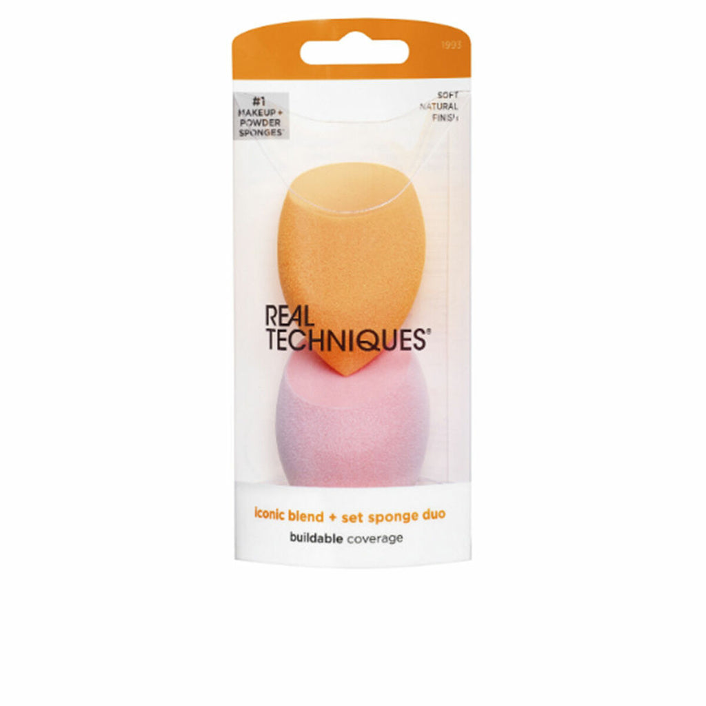 Set Duo, Real Techniques, Miracle Powder, Makeup Sponge, 2 pcs