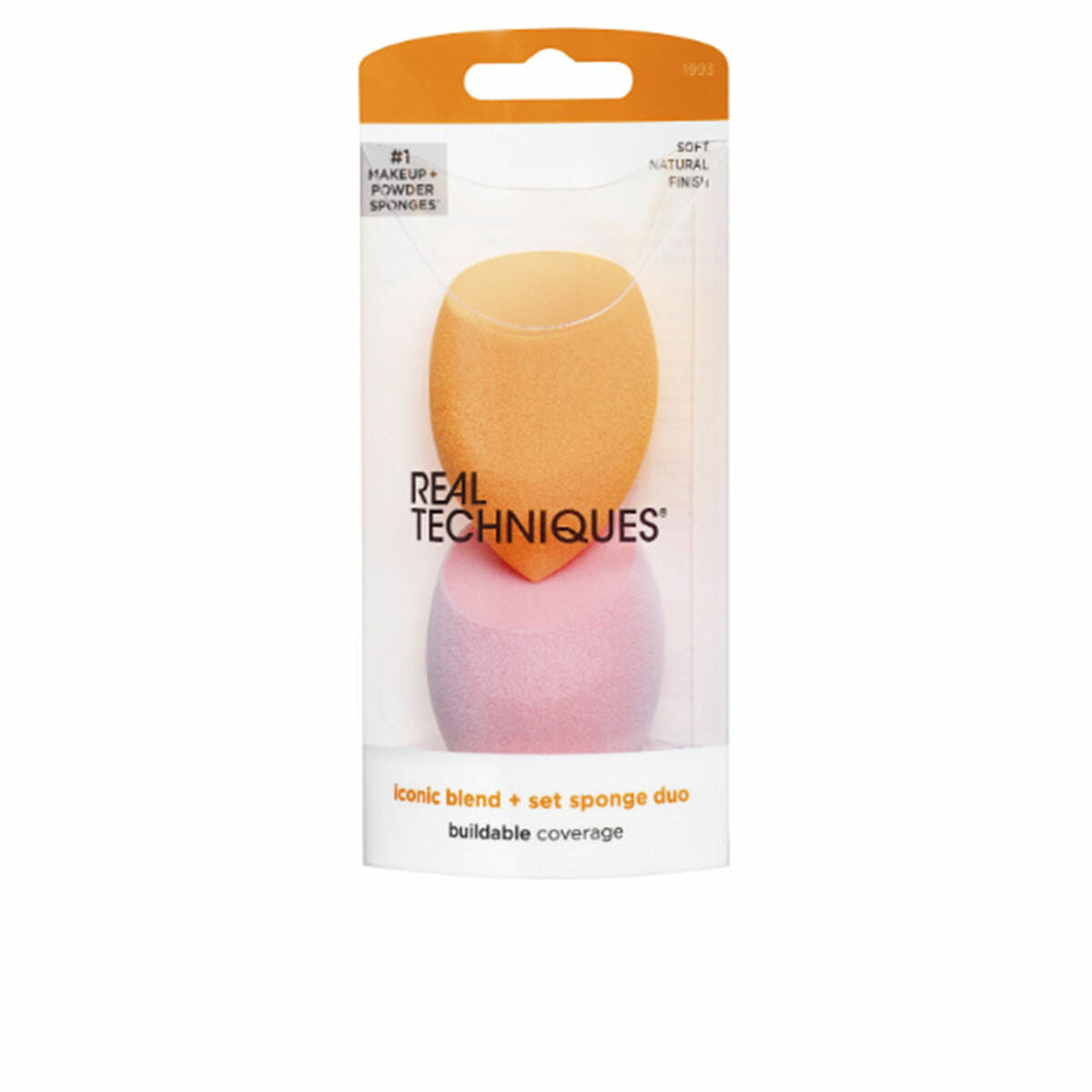 Set Duo, Real Techniques, Miracle Powder, Makeup Sponge, 2 pcs