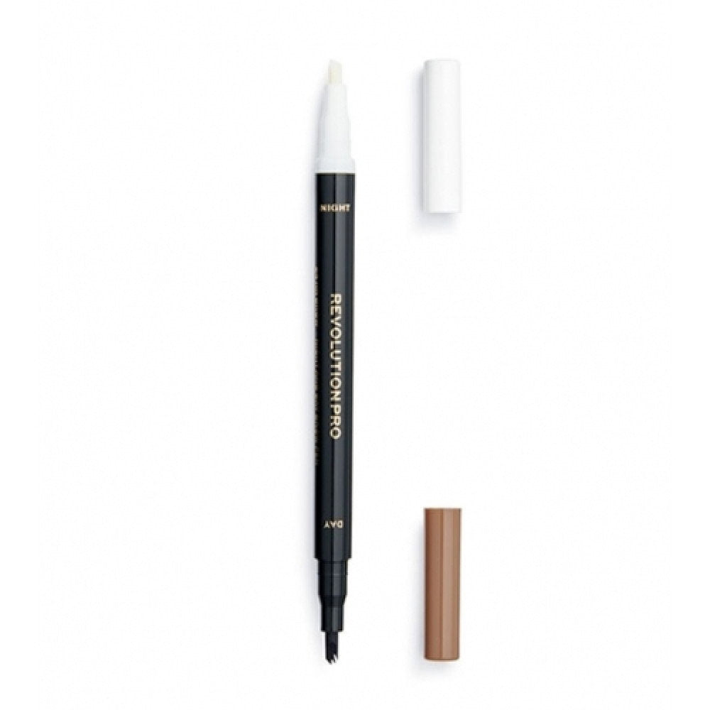 Makeup Revolution, 24h Day & Night, Eyebrow Cream Pencil, Ash Brown, 1.6 ml