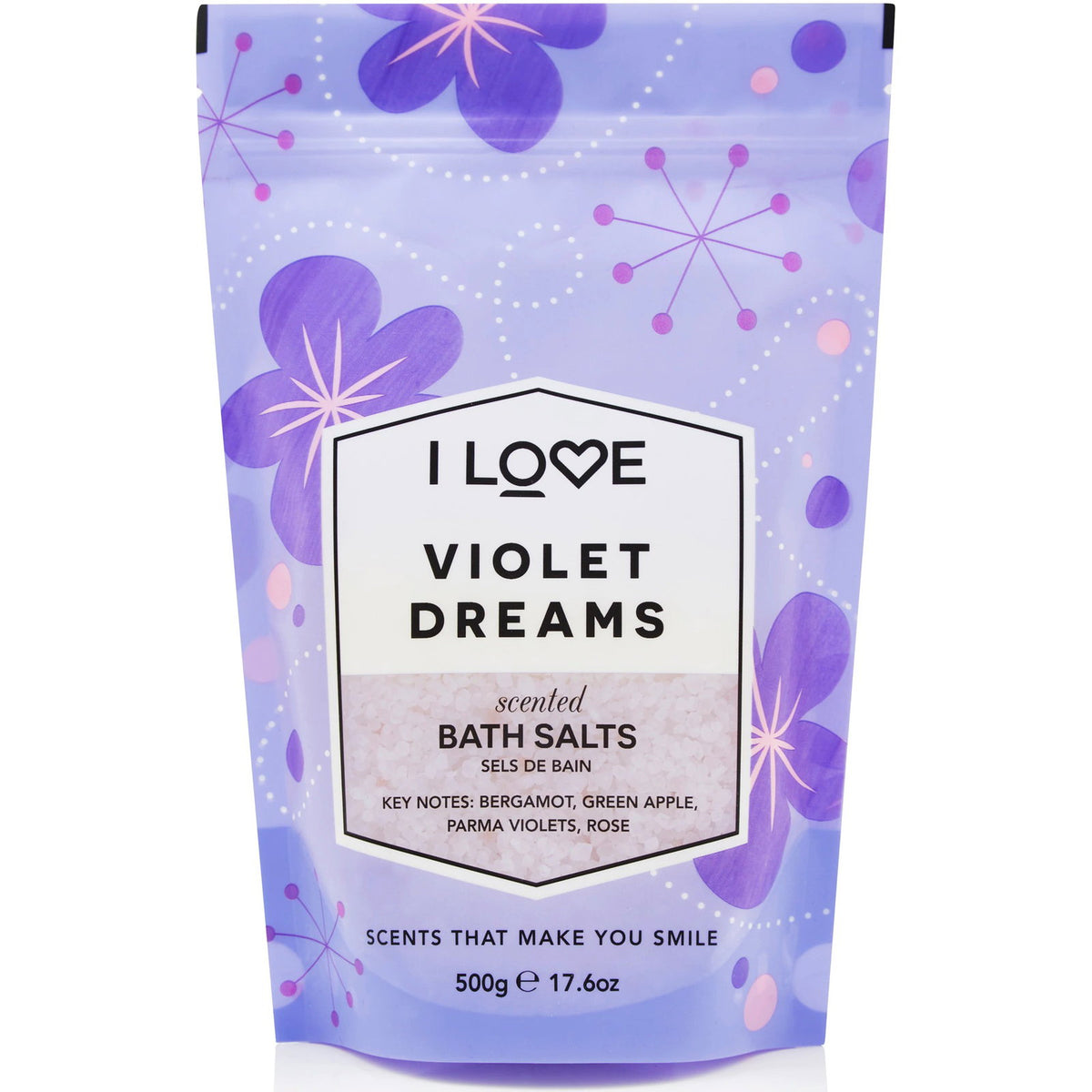 I Love, Signature Collection, Violet Dreams, Bath Salt, 500 g