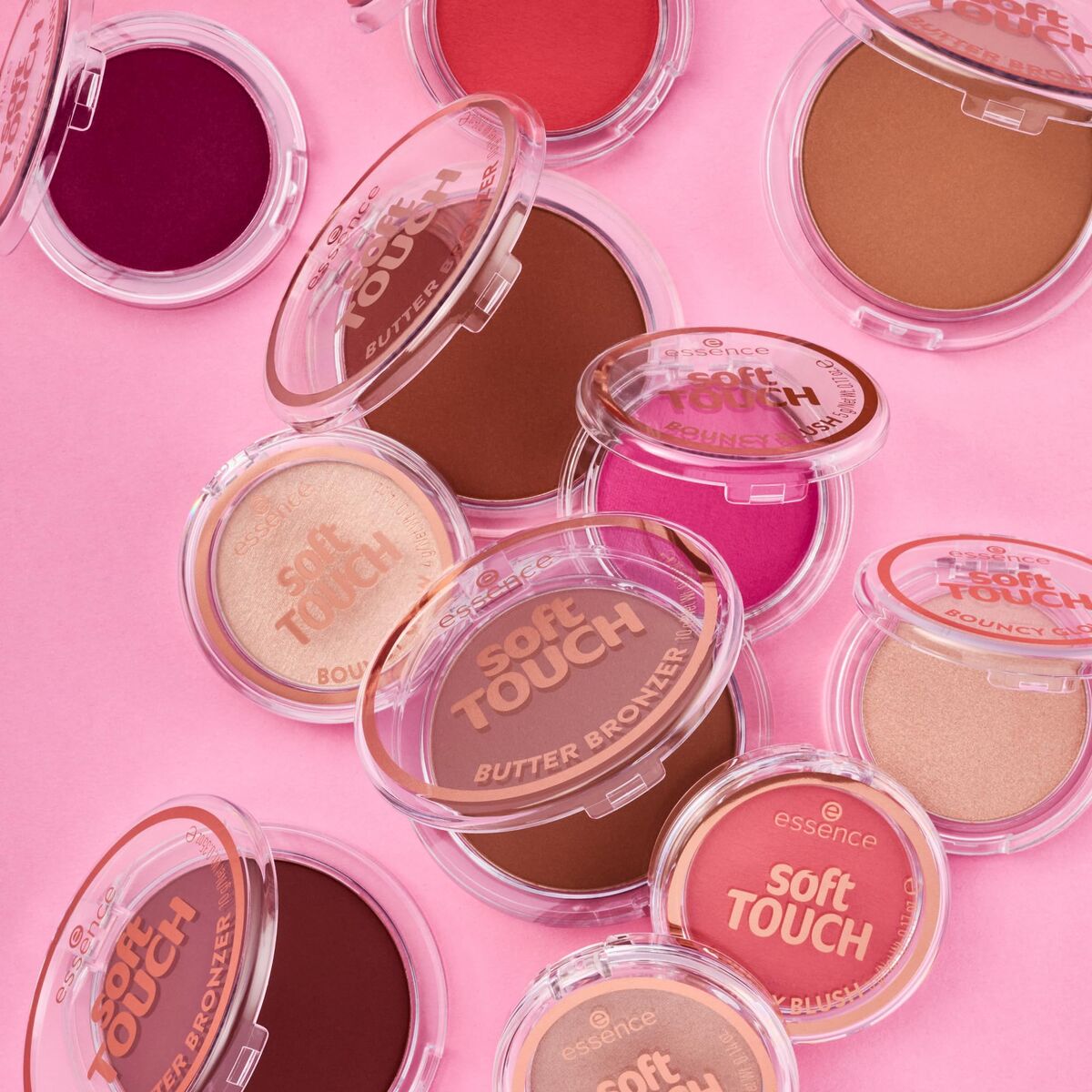 Essence, Soft Touch Bouncy Glow, Highlighting, Highlighter Powder, 10, Soft Glaze, 4 g