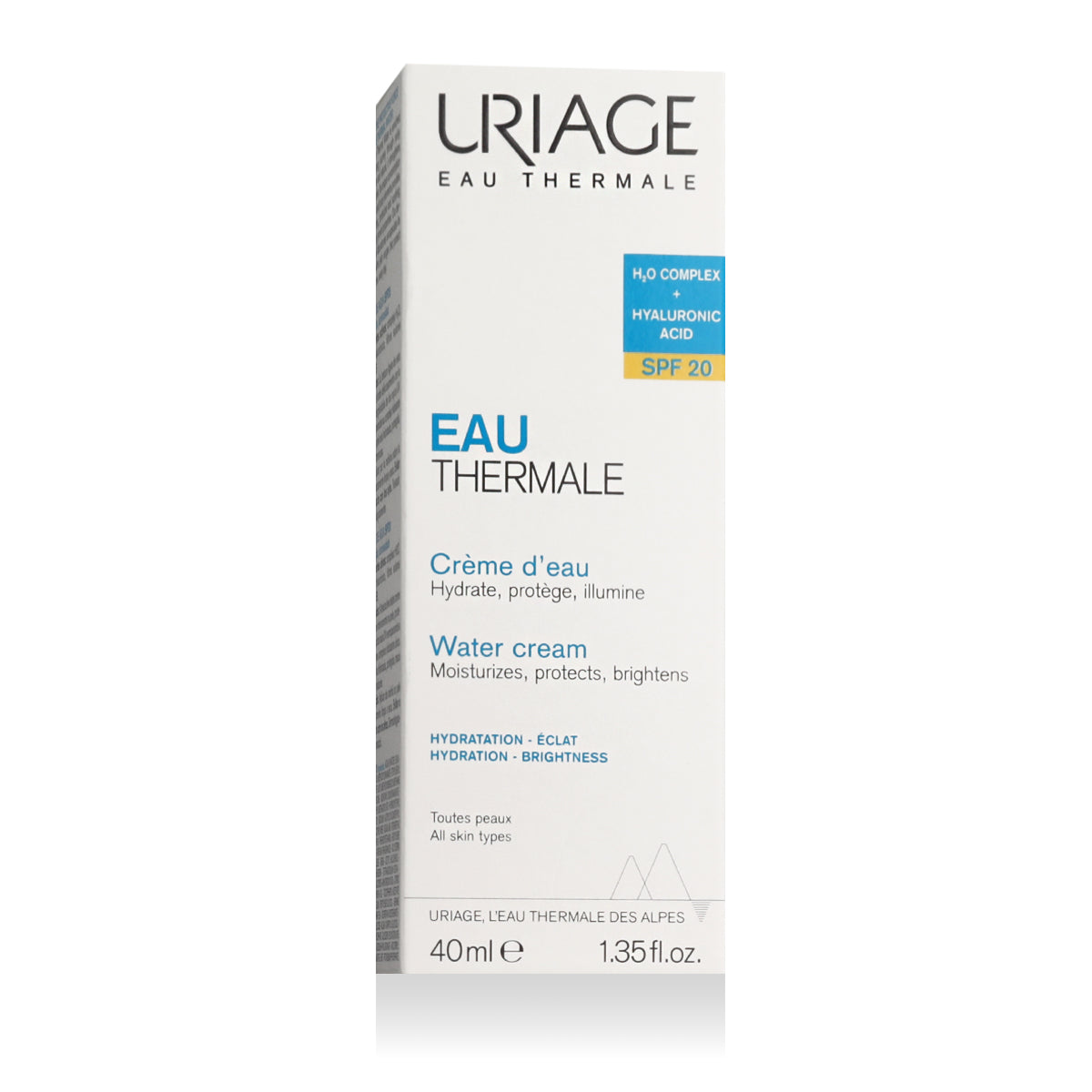 Uriage, Eau Thermale, Hydrating, Water Cream, For Face, SPF 20, 40 ml