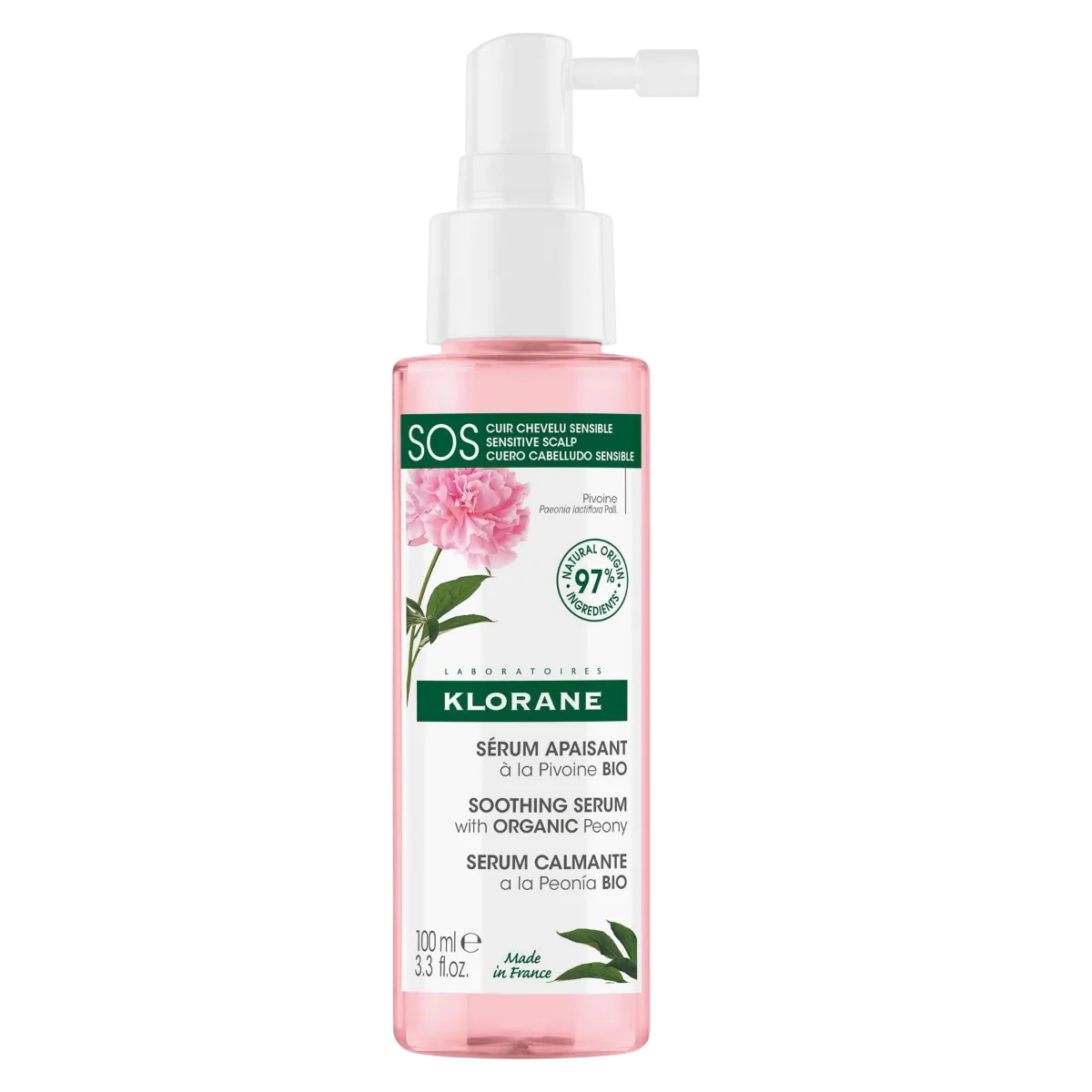 Klorane, Klorane, Peony Extract, Scalp Serum, 100 ml