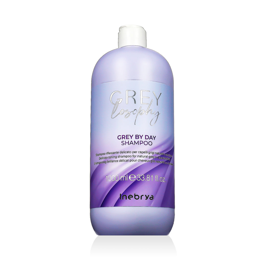 Inebrya, Grey By Day, Hair Shampoo, For Neutralisation Of Yellow Tones, 1000 ml