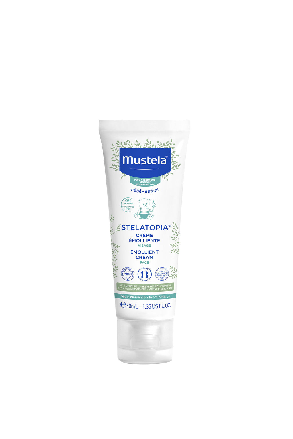 Mustela, Stelatopia, Sunflower, Emollient, Cream, For Face, 40 ml